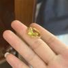 Gold Plated Laser Cut Butterfly Women's Stainless Steel Ring