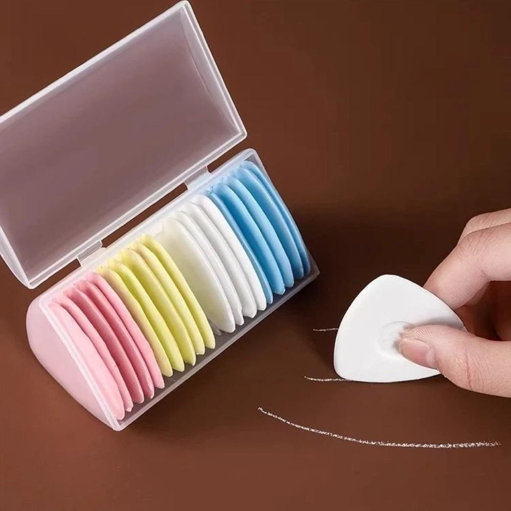 10PCS/BOX Professional Triangle Sewing Chalk Washable Quilting Chalk Tailors Chalk  Marking Tool