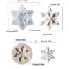 Reusable Silicone Snowflake Molds For Festival Party Decorations And Baking Supplies Seasonal Ornament Mould