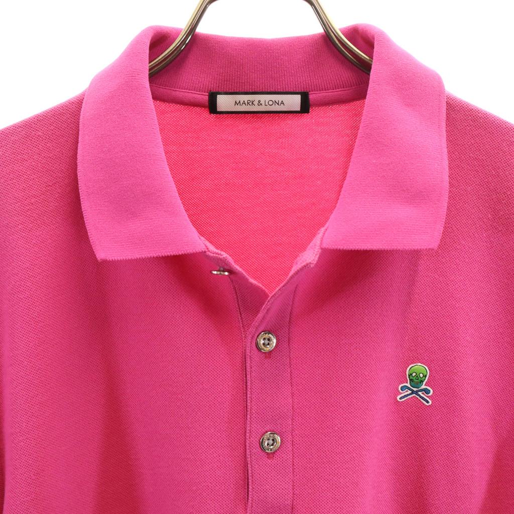 MARK&LONA Made In Japan Short Sleeve Polo Shirt 50 Pink Men's Used