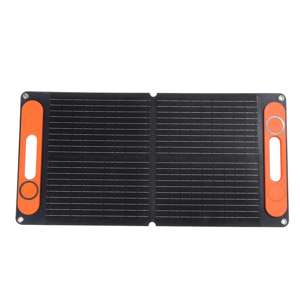 Solarpanel mit Batterieklemme Autoladegerät Tragbar Faltbar 80W Doppel-USB 12VDC Monokristallin