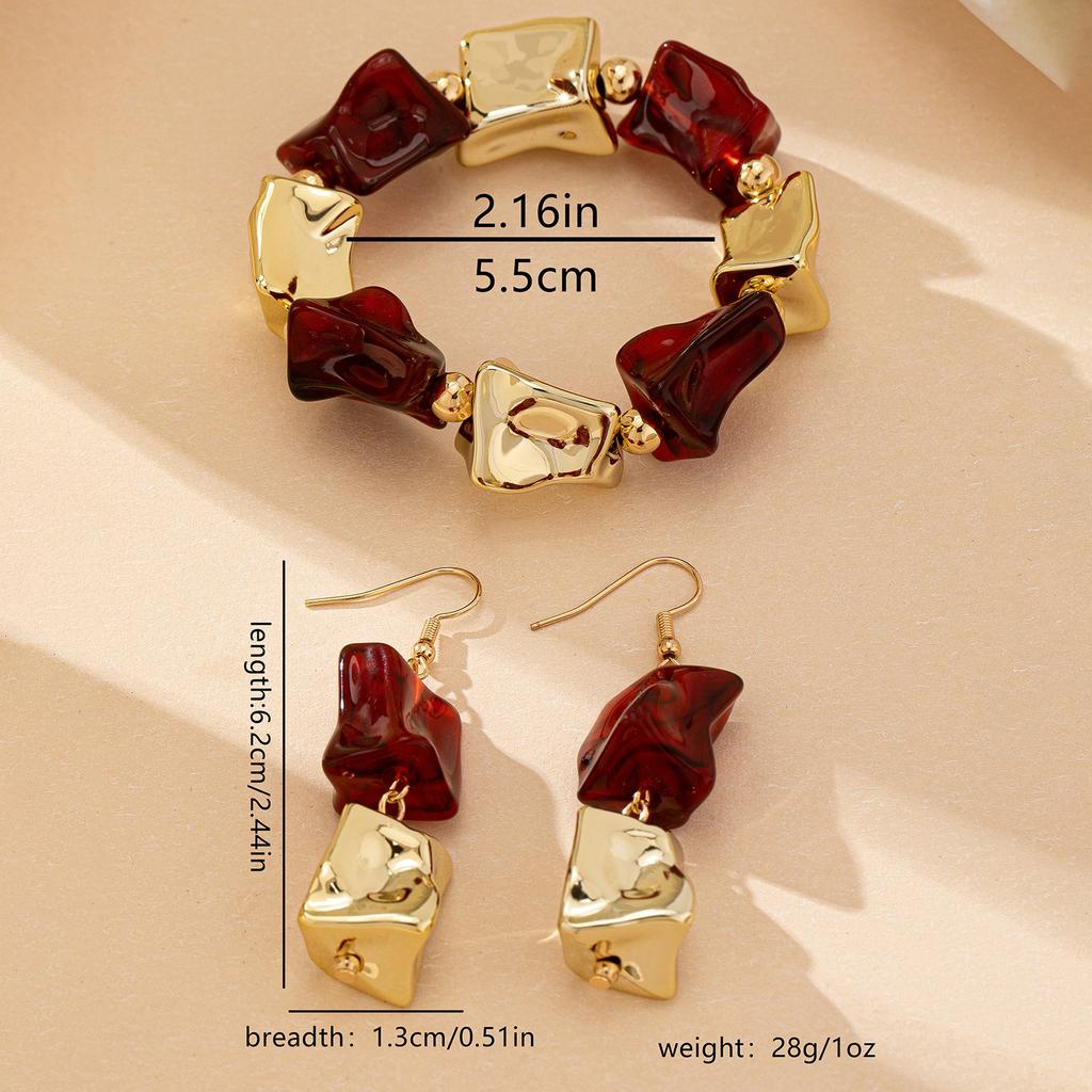 Fashion  Jewelry Set Bracelet Earrings For Women Ladies