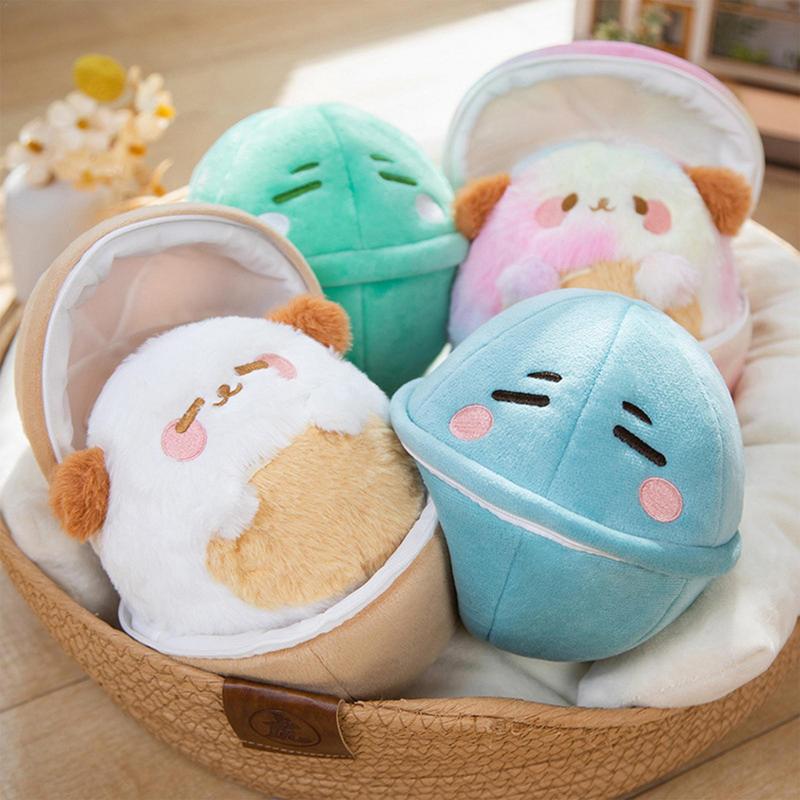 Dog Plushies for Kids Cartoon Egg Plush Toy for Children Charming Animal Plushies Charming Soft Stuffed Pillow Kids Gift Childrens