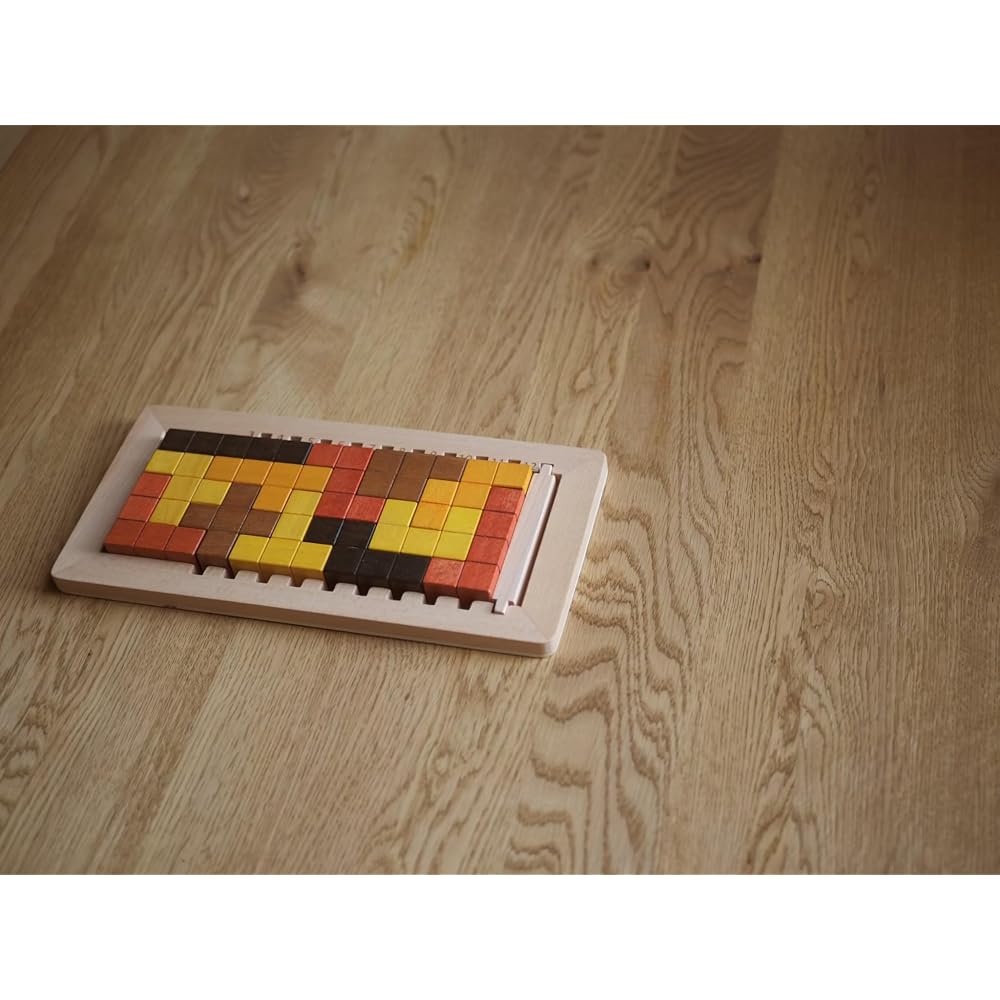 [MIND BLOCKS] Heart Building Blocks Wooden Wood Three-dimensional 3D Tetris Block Puzzle Building...