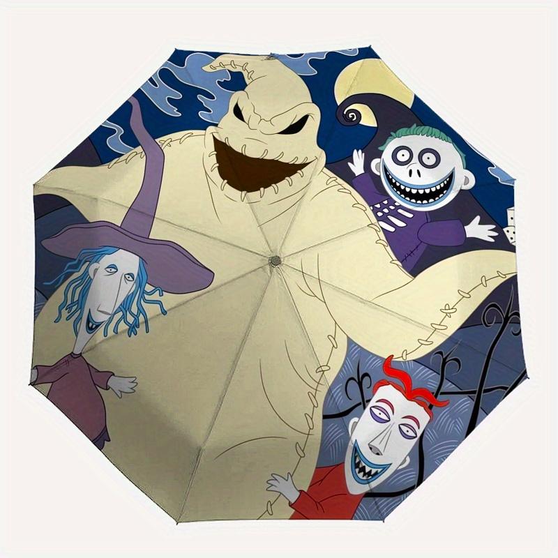 Nightmare Before Christmas Characters Automatic Opening and Closing Umbrella Suitable for all occasion and business umbrella, unisex Umbrella0710071