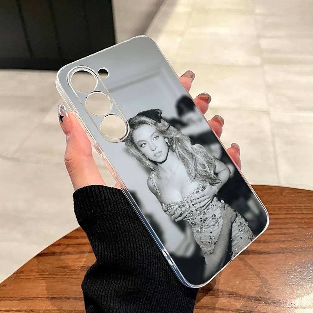 

Sydney Sweeney Phone Case For SamsungA10,12,20,21S,30,31,40,50,51,52,70,71 Transparent Cover Samsung a714g