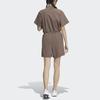 Adidas Future Of Tech Short-Sleeve Jumpsuit Women Jumpsuit Coffee HY2844