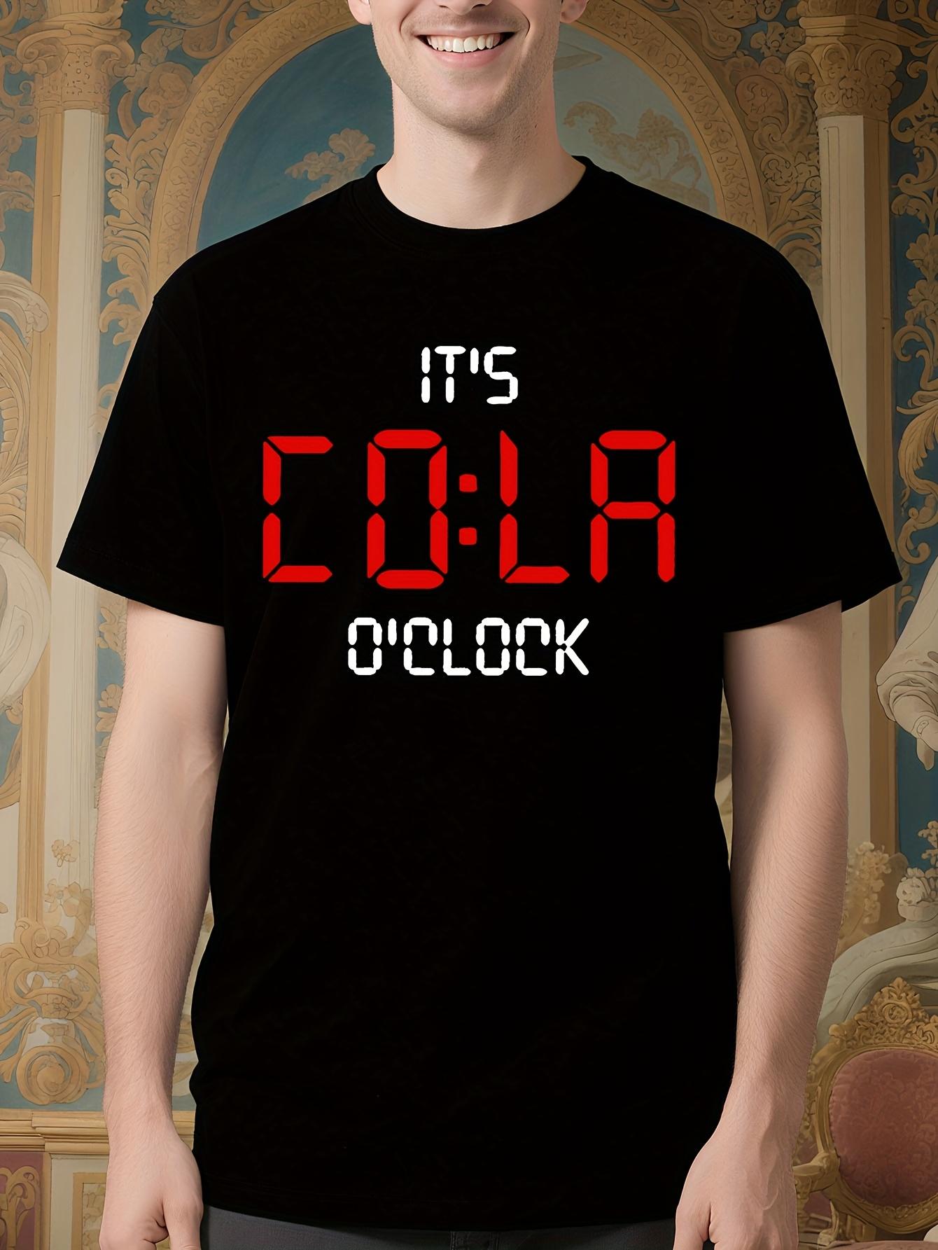 Graphic Tshirt - IT s COLA O CLOCK Vintage Video Game Des... S