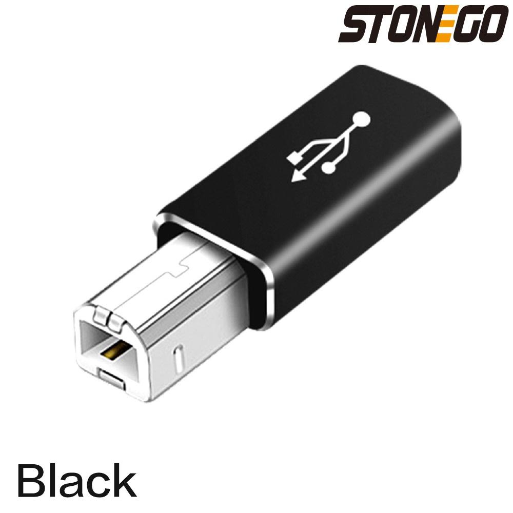 

STONEGO Подходит для адаптера type-c на квадратный USB, адаптера для электропианино, принтера, TYPE-C female на MIDI-разъем чёрный