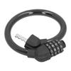 Bike Lock Cable High Security 4‑Digit Number Bicycle Cable Locks for Cycling OutdoorsBlack