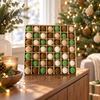49 Pieces Hanging Tree Ornament with Flocked Surface Elegant Spherical Christmas