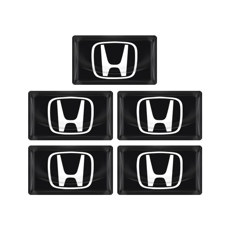 

New Carbon Fiber Small Steering Wheel Car Logo 3D Sticker Decoration for Honda Mugen Power TypeR Jazz Civic Inspire Accord Jade