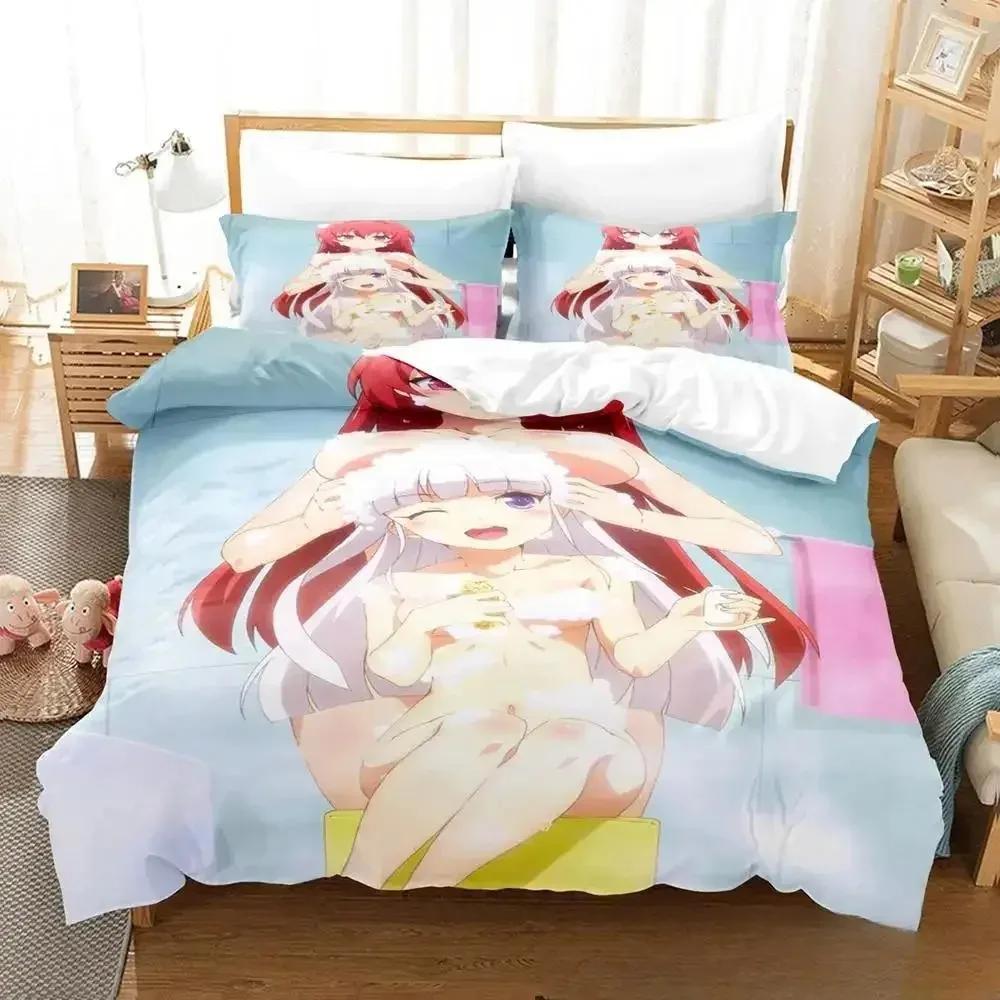Anime Testament of Sister New Devil Bedding Set,Duvet Cover Bed Set Quilt Cover Pillowcase,King Queen Twin Size Boys Girls Adult