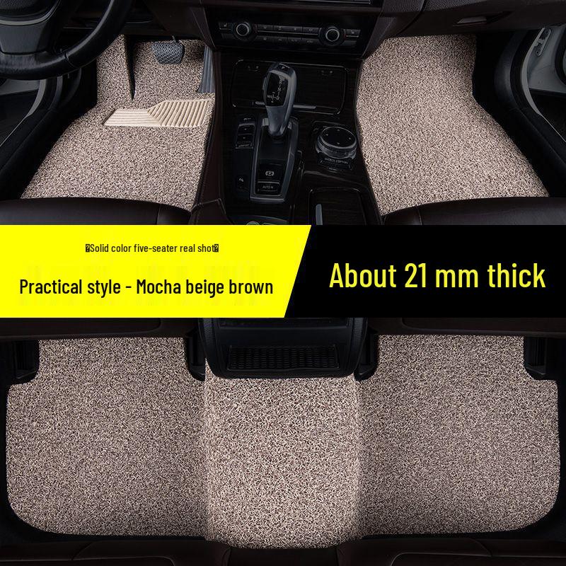 Compatible with 2018 Infiniti QX50: Full Set of Silk Loop Car Floor Mats