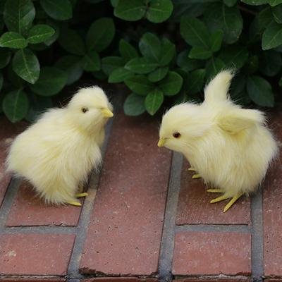 Realistic Furry Animal Doll Simulation Chick Soft Plush Toy Children Cognition Chicken Model Sound Chicken Easter Gift Kids Toys