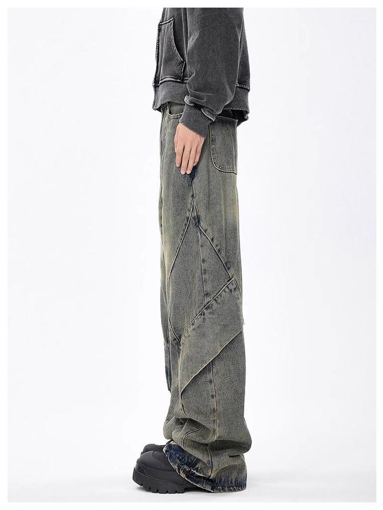 Herren Retro Wide Leg Jeans - Trendige lockere Passform für Frühling & Herbst