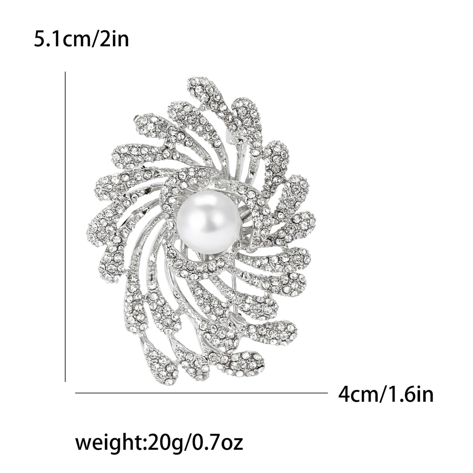

Модная брошь-фейерверк из жемчуга и страз, элегантная роскошная женская одежда, аксессуары, брошь-булавка, подарок