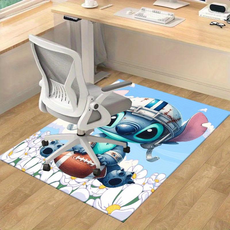 

1pc,Stitch Football Helmet & Ball Rug - Home Decor, Office Carpet, Chair Pad, Outdoor Mat, Gift IdeaH115 60cm by 90cm