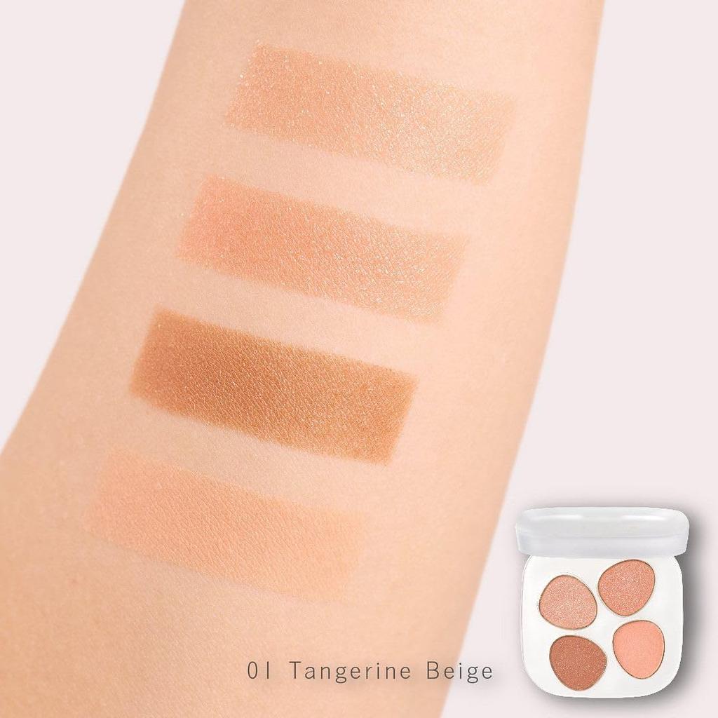 Petal Float Augenpalette 01 Tangerine Beige Lidschattenpalette Orange Beige zu/eins