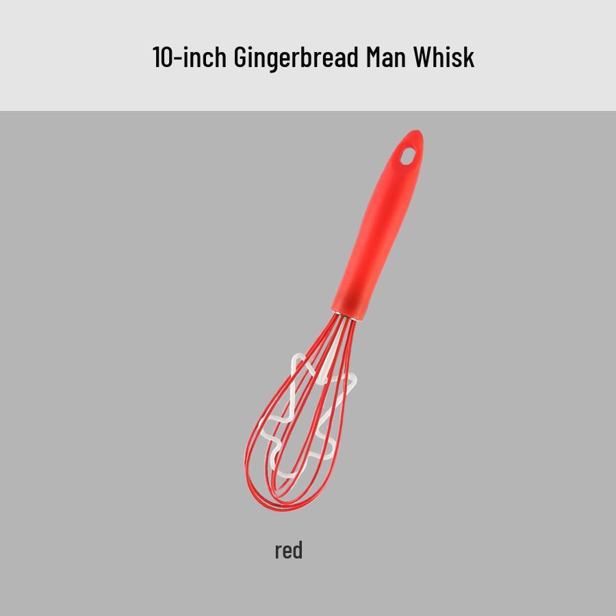 Silicone Whisk with Stainless Steel Handle for Kitchen Baking