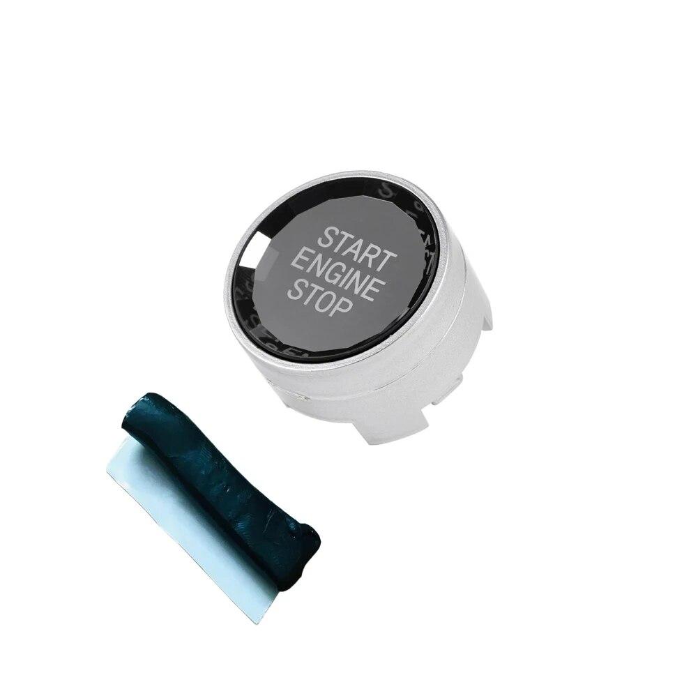 

Автомобильный кристалл, кнопка запуска и остановки двигателя, крышка переключателя для BMW G, шасси 5 серии G30/6 7 серии GT G32 G12 G11/X3 G01/X4 G02 серебряный