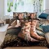 Western Cowboy Duvet Cover Set Vintage Farmhouse Bedding Set for Kids Boys Teens Queen Size Soft 2/3pcs Polyester Quilt Cover