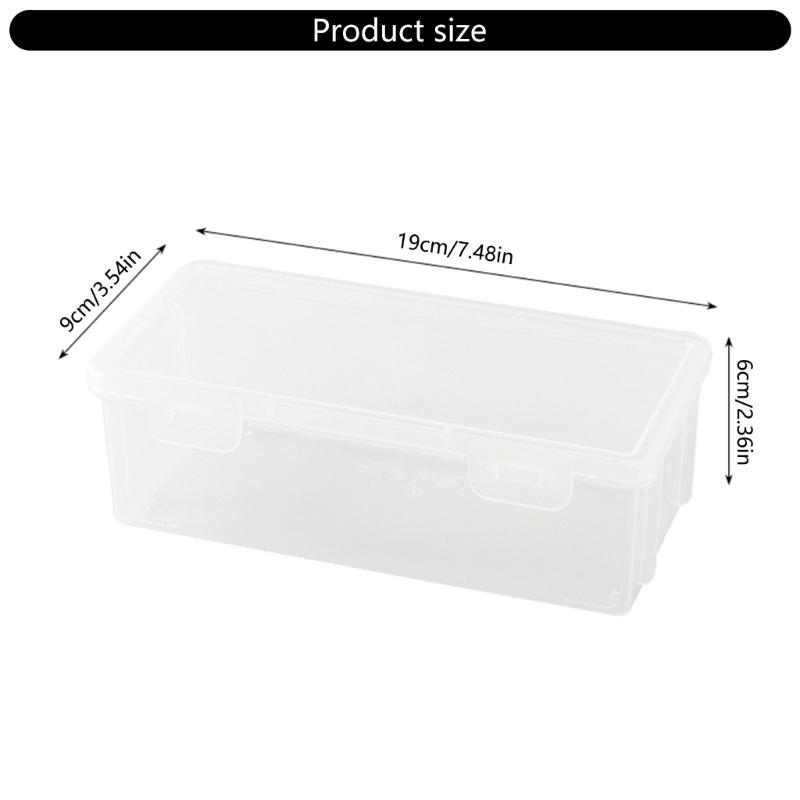 High Capacity Pencil Case Water Resistant Clear Pen Storage Box Hard Pen Case Art Marker Organiser Colored Pencil Case
