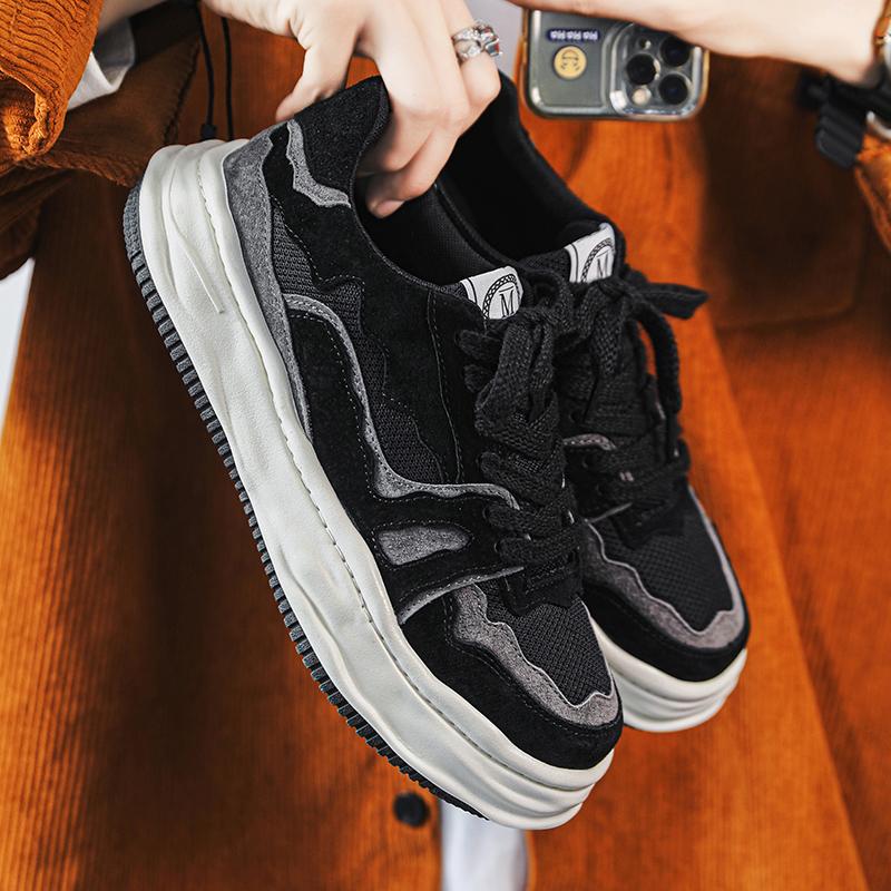 Modische vulkanisierte Sneaker Herren Neue Freizeitschuhe Streetstyle Sport Walking Canvas-Sneaker für Herren Punk Bequeme Herren-Sneaker