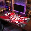 Tappetino Mouse Tema Monaco FC, Design Logo Calcio Tappetino Scrivania Gaming XXL Antiscivolo per Mouse del Computer