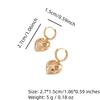 Fashion Heart Shape Dangle Earrings for Women Zirconia Earring Jewelry Party Accessories