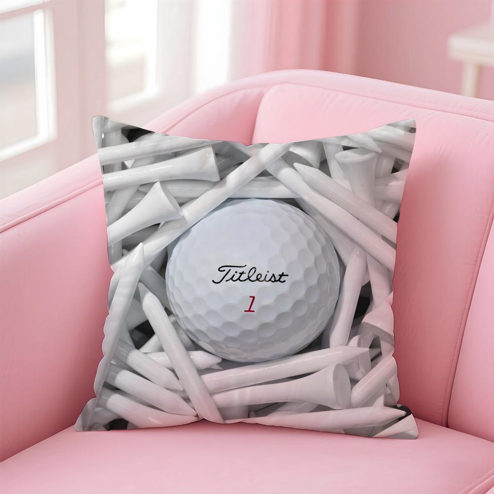 Popular Golf Sports T-Titleists-Famous Cushion Cover Pillowcase Short Plush Invisible Zipper Room Sofa Cushion Cover