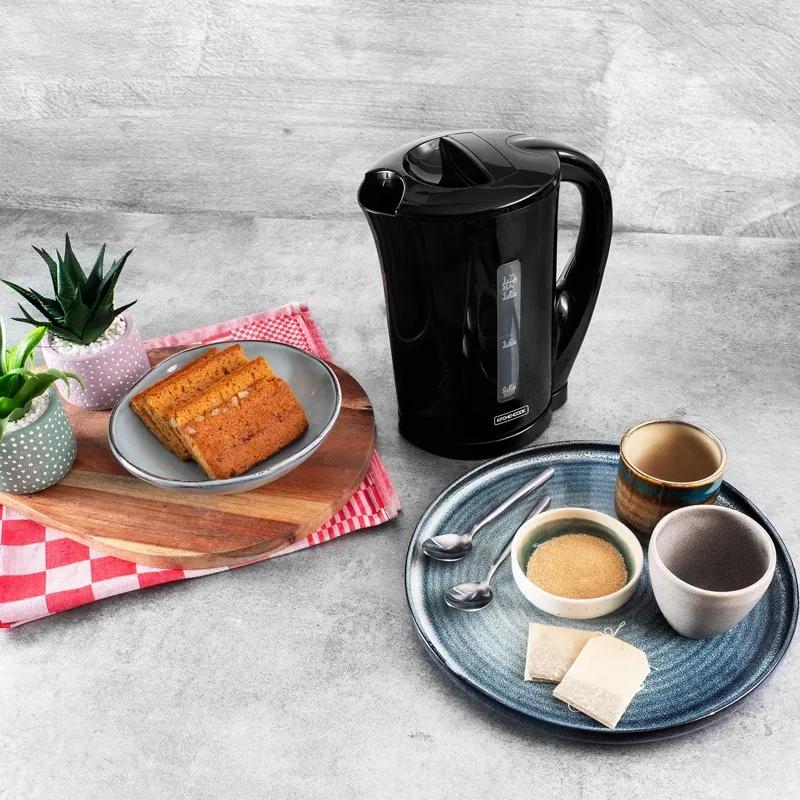 Kitchencook - Cosy Tea - Noir - Bouilloire électrique 1,7 L - 2200 W - ébullition Rapide