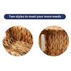 1/2Pcs Storage Basket with Handle Sturdy Structure Large Capacity Strong Load-bearing Hand-Woven Scalloped Edge Wicker Baskets