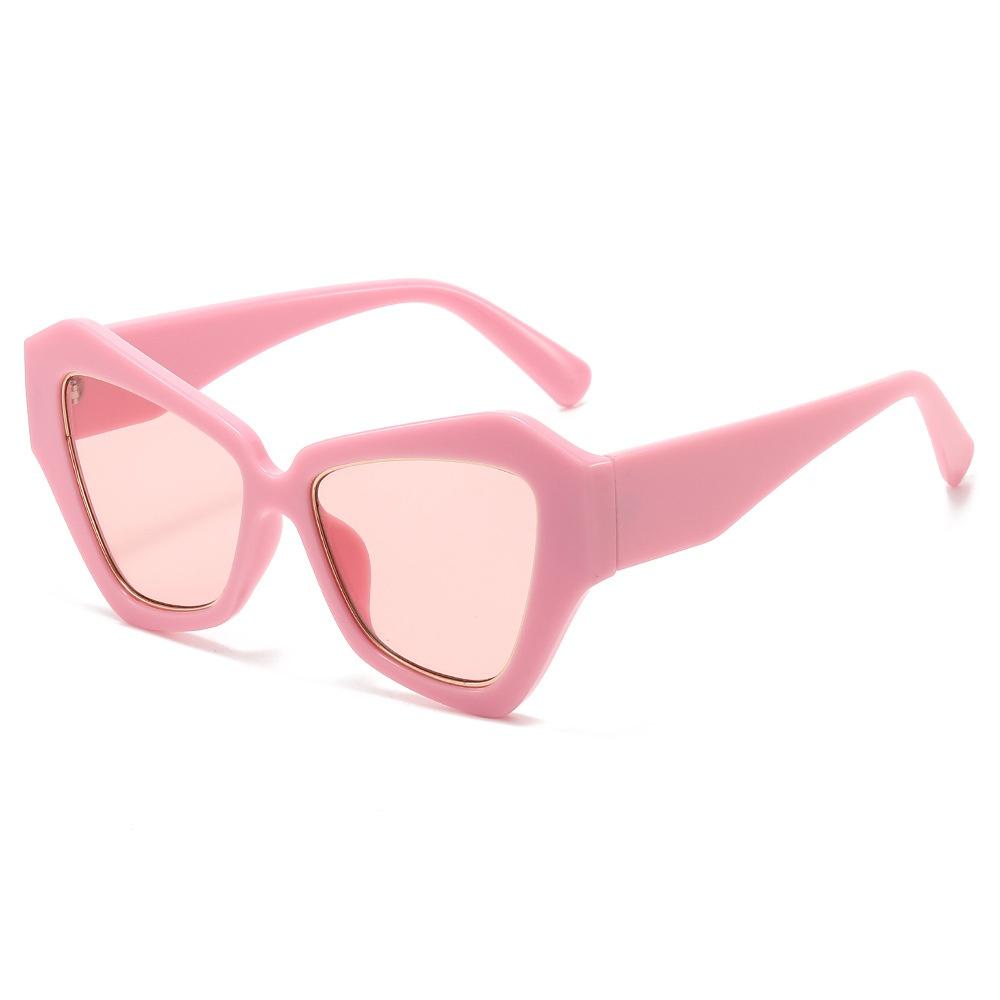 

New Retro Fashion Gradient Cat Eye Large Frame Women Sunglasses Y2K Personality Leopard Trend Men Street Shooting Glasses UV400 as picture