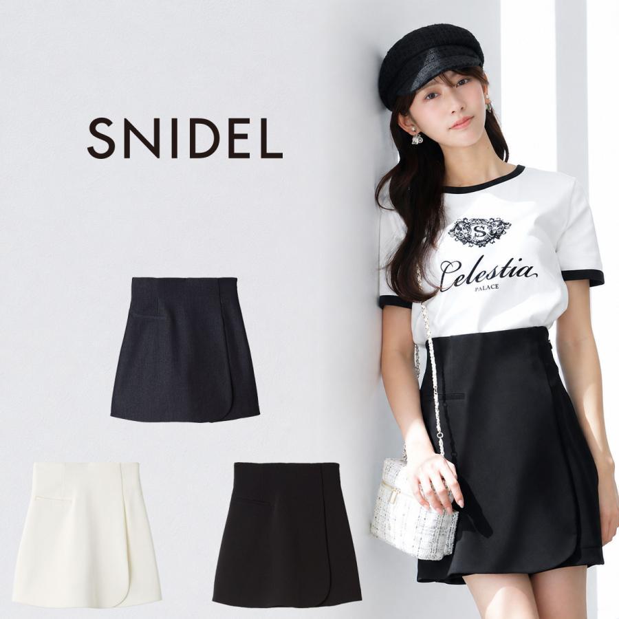SNIDEL Wrap Culottes Pants swfp262021 Women s Shorts Bottoms Mini Length High Waist Simple SNIDEL