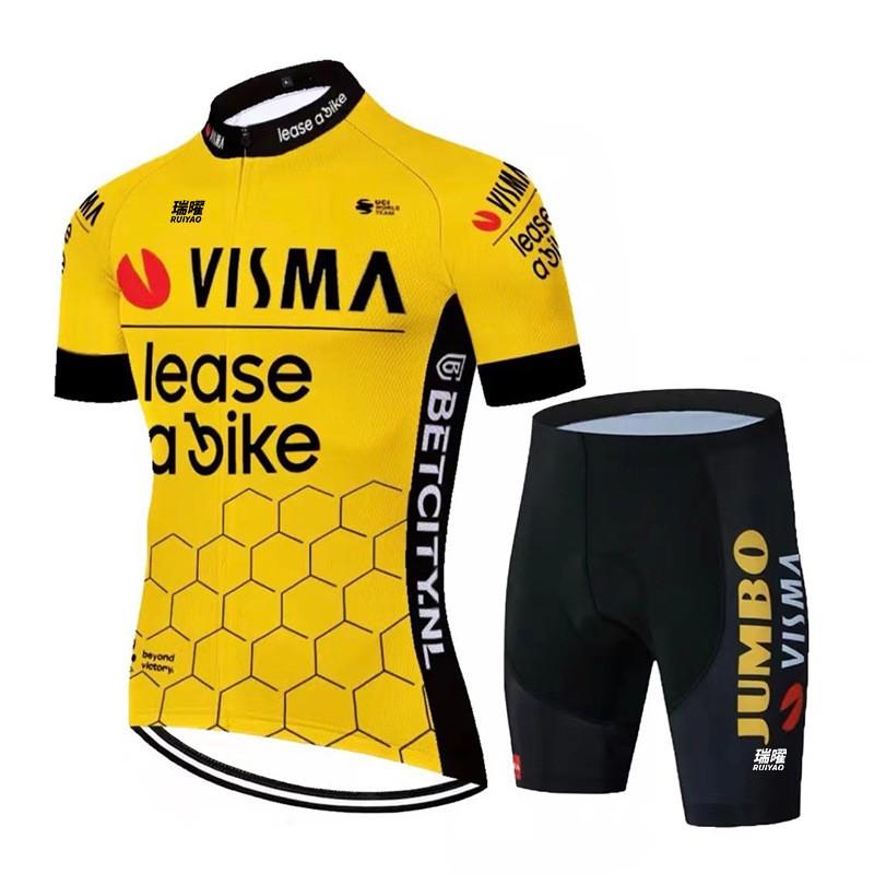 Men Women Cycling Jersey Short Sleeve Quick Dry Bike Shirt Road Sportswear