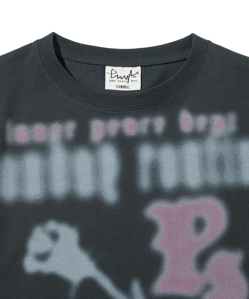 PHYSICAL DEPARTMENT Women'S Blur Typography Short Sleeve T-Shirt_Charcoal