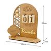 Eid Mubarak Ramadan Countdown Calendar Decorative Crafts Art Ornament for Holiday Festival Party Background