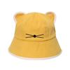Korean Cartoon Cat Ears Women Bucket Hat Spring Summer Kawaii Beach Tour Sun Visor Hats Wide Brim Y2K Cotton Panama Cap