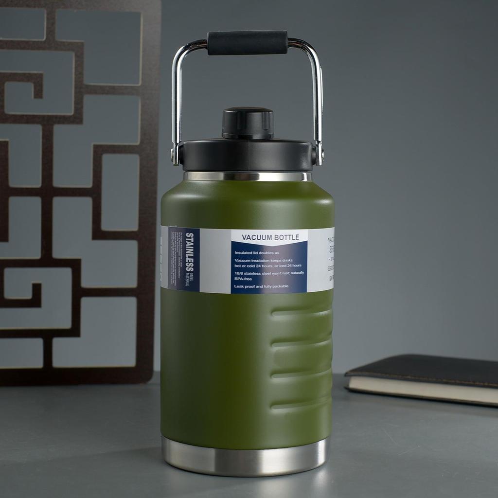 304 Stainless Steel Insulated Outdoor Water Bottle, Large Capacity, Stylish Design.