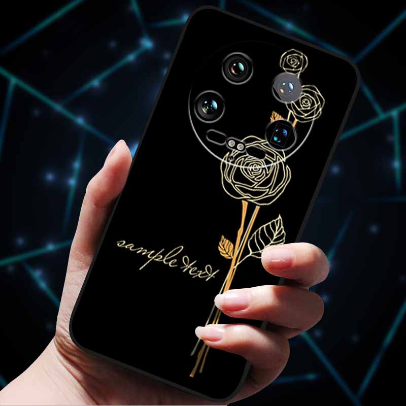 Pour Xiaomi 14 Ultra Coque 15Ultra 13Ultra Pare-chocs Souple en Silicone Fleurs 3D Gaufrées Coques de Téléphone pour Xiaomi 15 Ultra Coque Arrière Funda