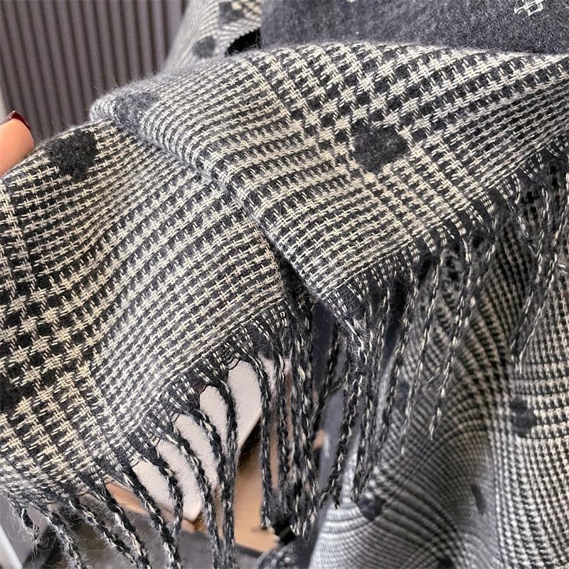 Autumn and winter new love scarf fashionable versatile thickened student warm two-sided shawl
