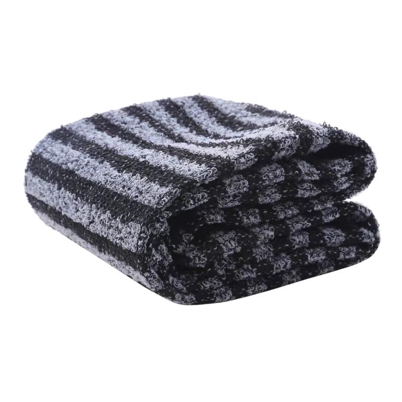 Exfoliating Washcloth Back Scrubber for Shower for Men Silver-ion Multi-Function Foam Bath Towel Ultra-Long Exfoliating Towels