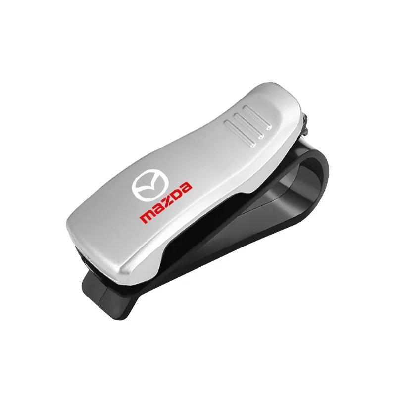 

2025 Hot Car Auto Sun Visor Glasses Box Sunglasses Clip Card Ticket Holder Accessories For Mazda 3 6 Atenza Axela Demio CX3 CX5 срібний