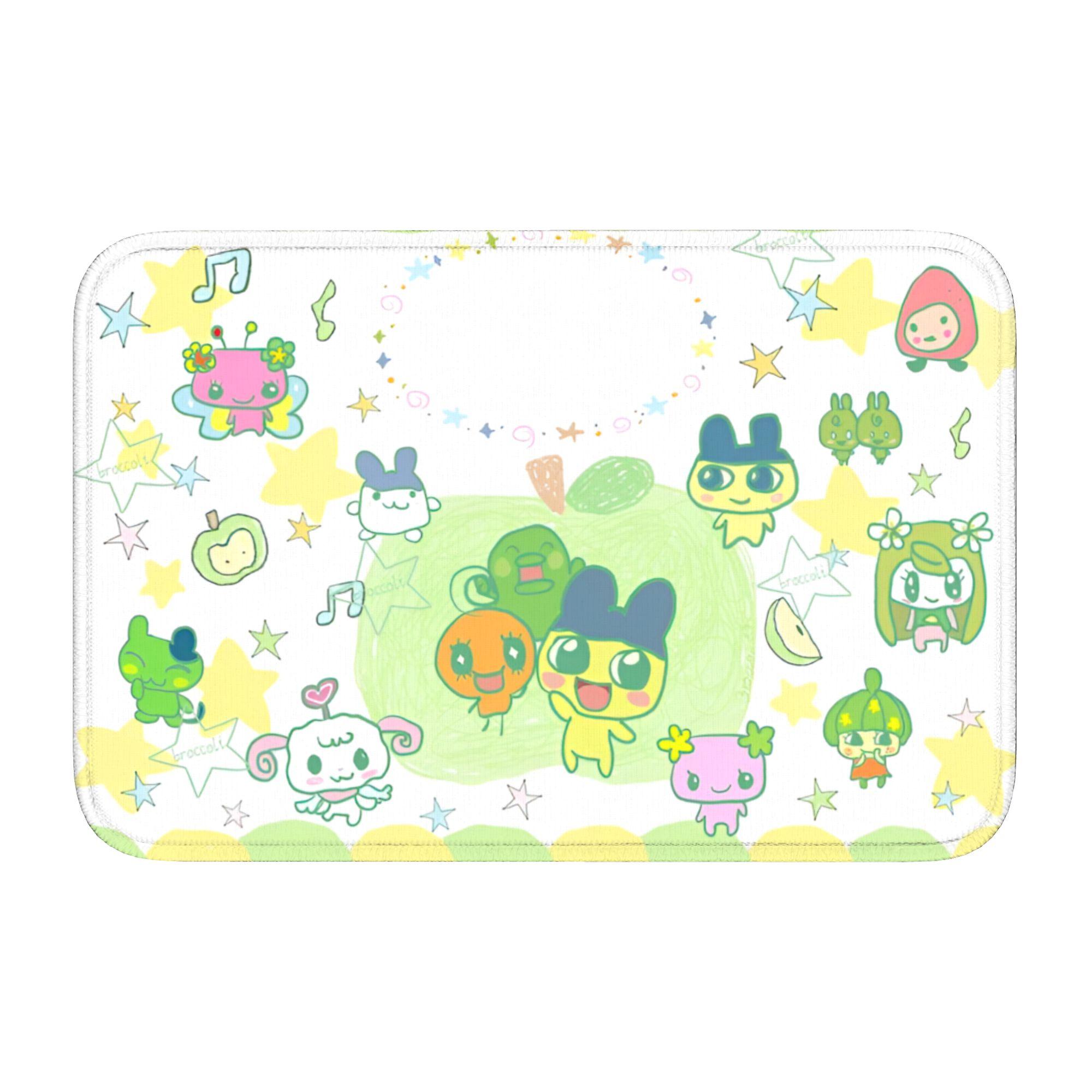 

Tamagotchies Cartoon Front Door Floor Entrance Welcome Mat Outdoor Kitchen Bath Doormat Bedroom Living Room Carpet Rug Footpad 60cm x 90cm