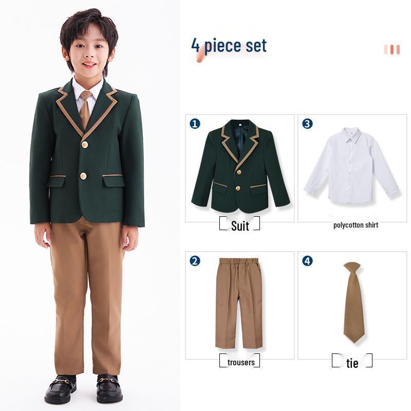 British Style Autumn/Winter School Uniform Set for Boys and Girls