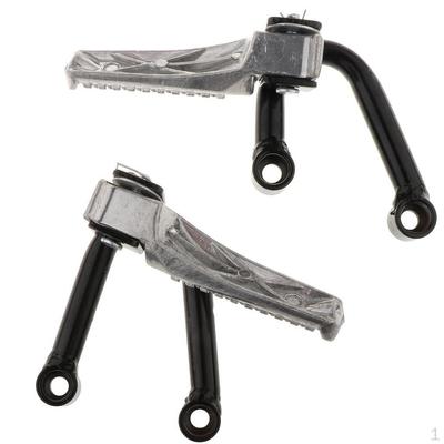1 Pair of Motorcycle Footrests, Rear Passenger Pedal Bracket