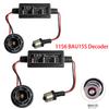 2Pcs BAY15D 1157 S25 Canbus LED Light Bulb Warning Decoder Load Resistor Socket Error Free No Flickering Decoder.