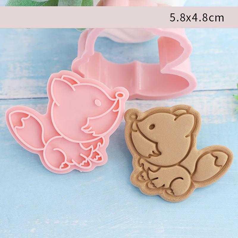 8 Stück/Set Keksausstecher Waldtierform Plätzchenausstecher Zuckerguss Fondant Kuchen Dekoration Werkzeug