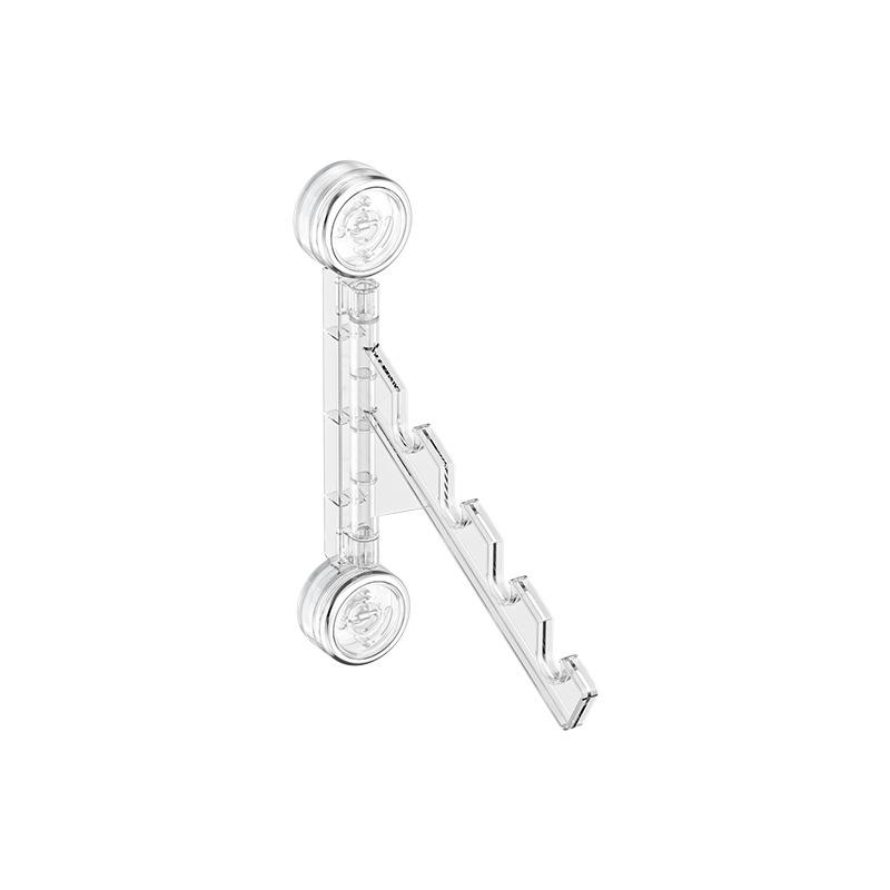 Traceless Wall-Mounted Folding Clothes Drying Rack with Suction Cups - Ideal for Dormitory and Balcony Use